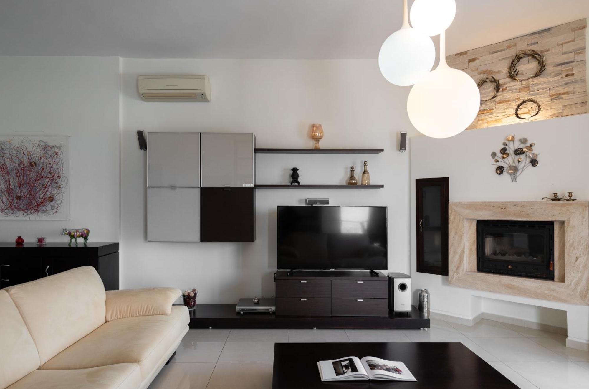 Central Seaview Heven Apartment In Fira  Eksteriør bilde